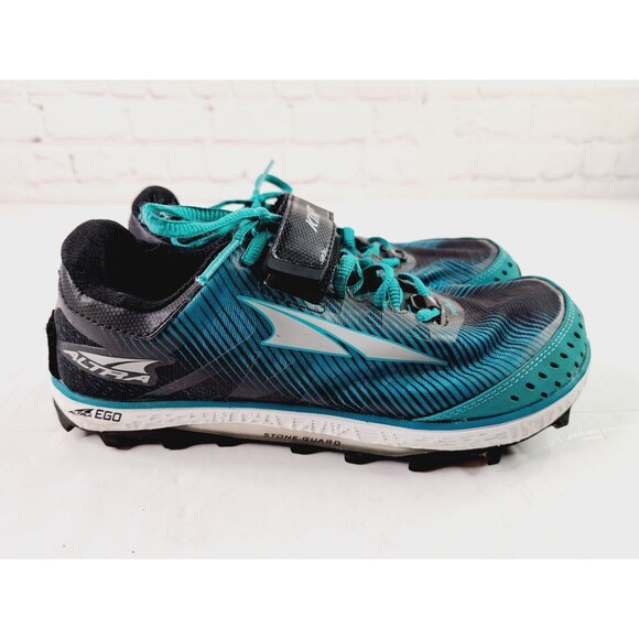 Altra Shoes - Altra Womens King MT 2.0 ALW1952G301 Black Green Running Shoes Sneakers Size 7.5